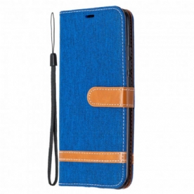 Folio-hoesje voor Xiaomi Redmi 9A Met Ketting Band Met Stof En Leereffect