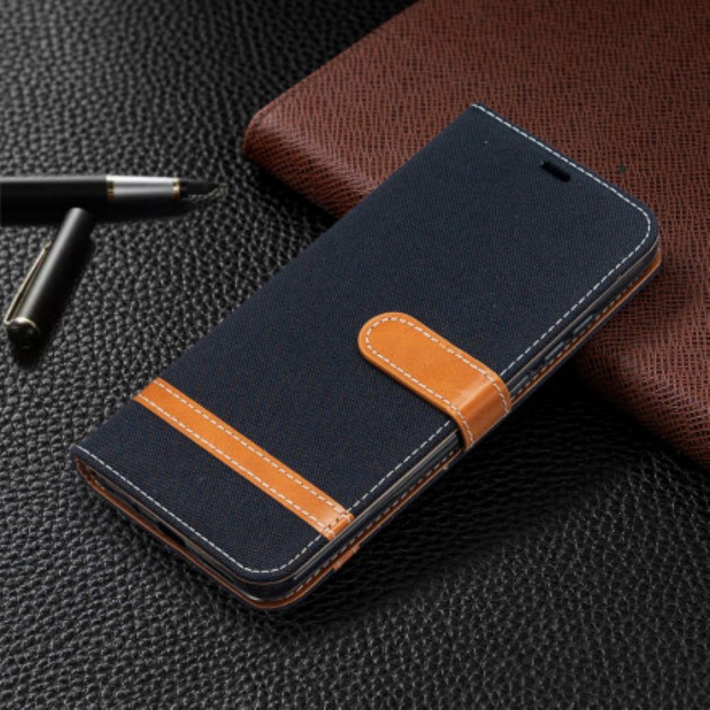 Folio-hoesje voor Xiaomi Redmi 9A Met Ketting Band Met Stof En Leereffect