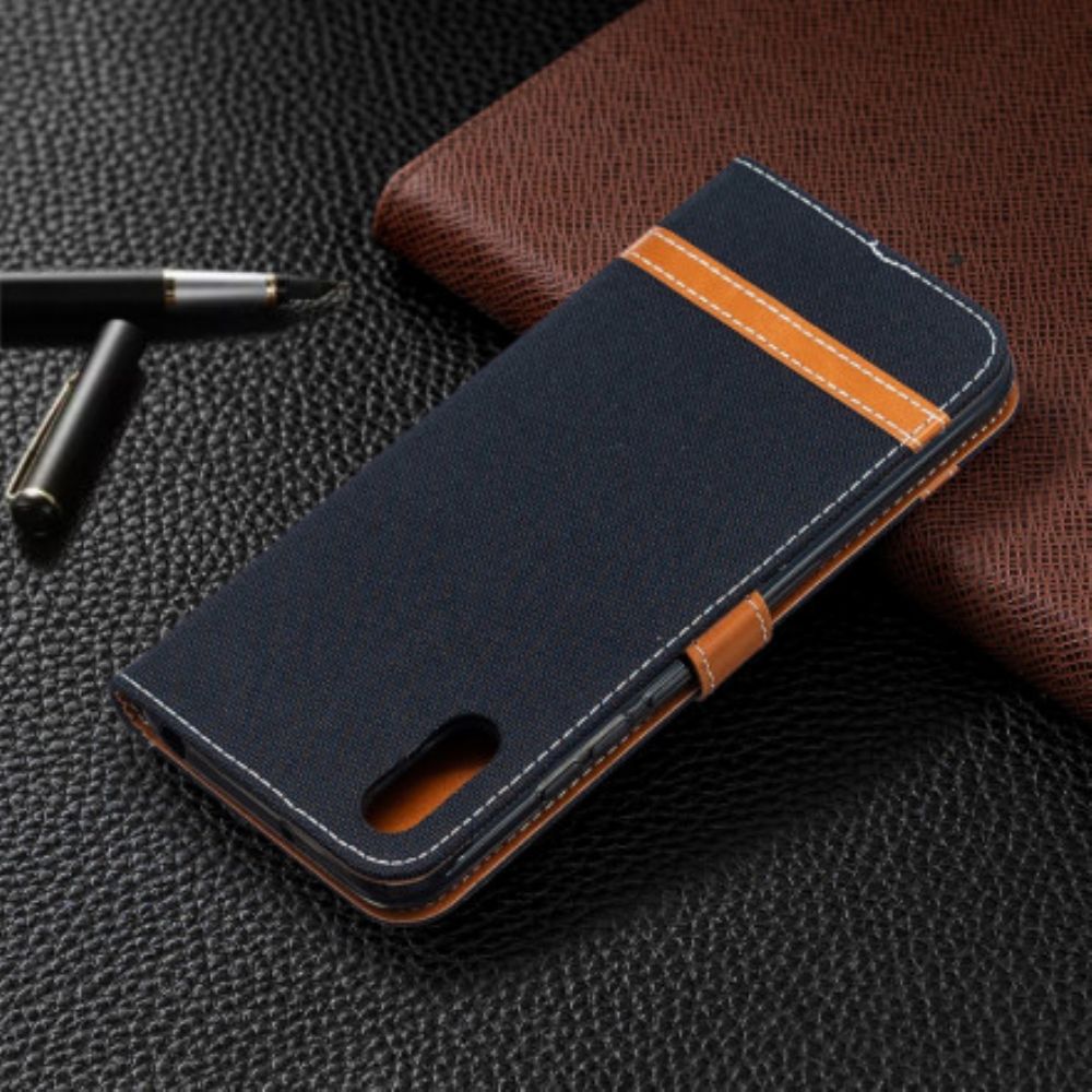 Folio-hoesje voor Xiaomi Redmi 9A Met Ketting Band Met Stof En Leereffect