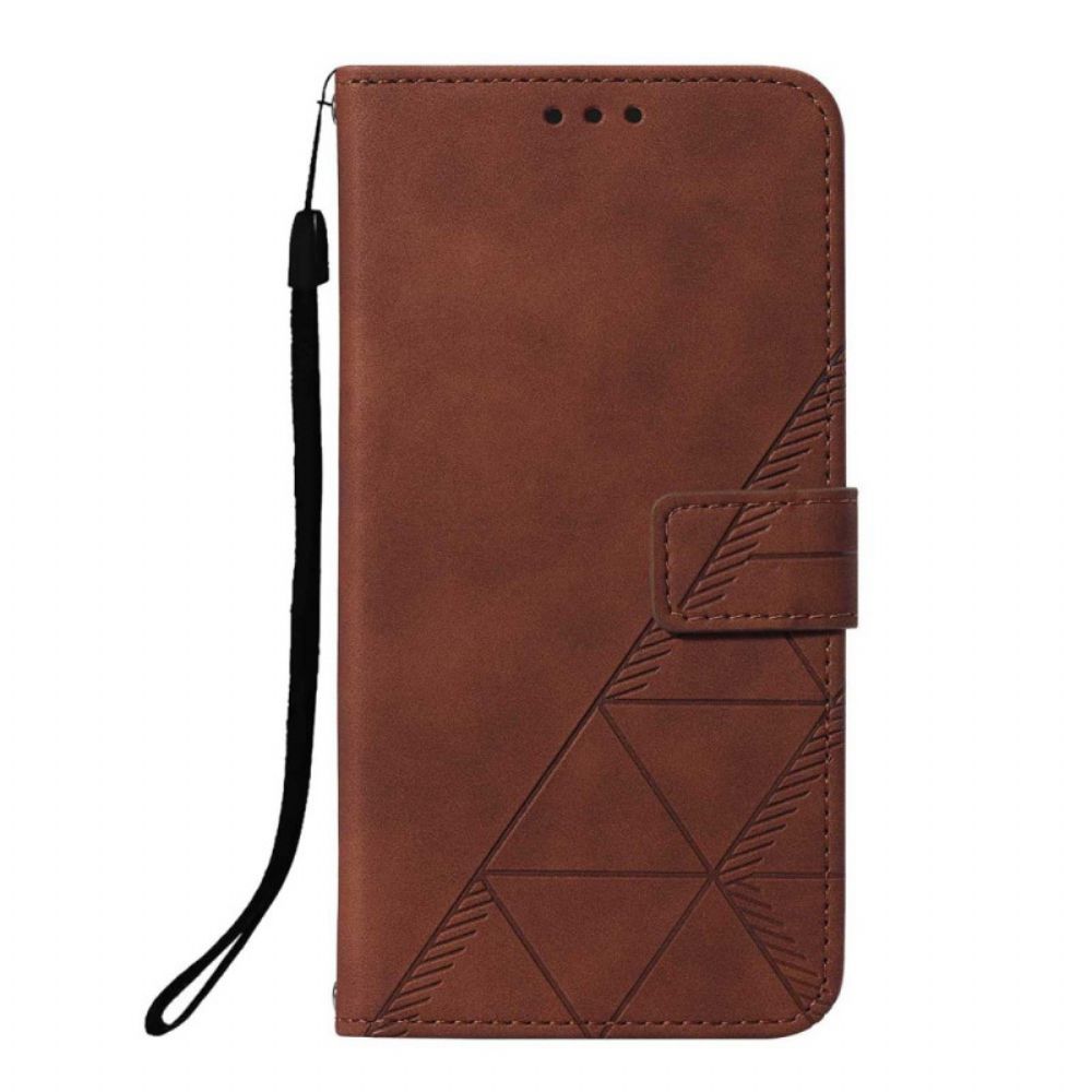 Folio-hoesje voor Xiaomi Redmi 9A Piramide Leereffect