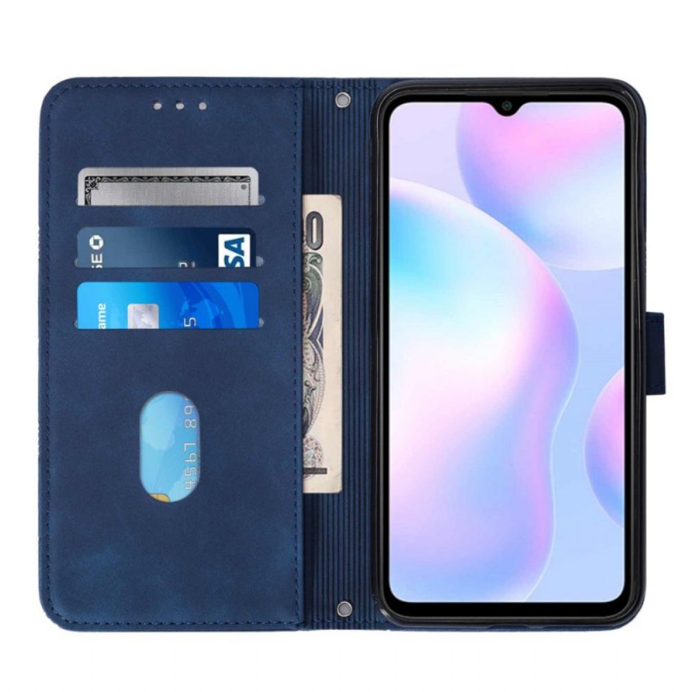 Folio-hoesje voor Xiaomi Redmi 9A Piramide Leereffect