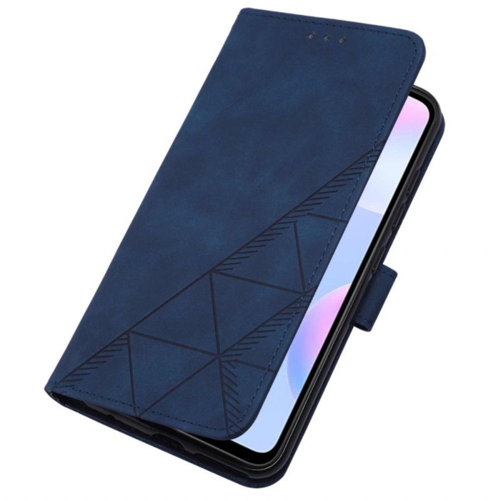 Folio-hoesje voor Xiaomi Redmi 9A Piramide Leereffect