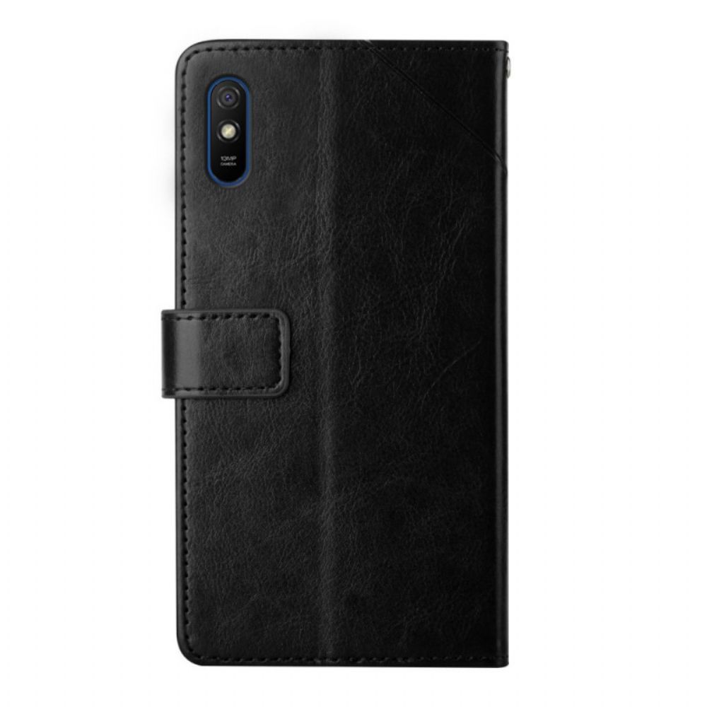 Folio-hoesje voor Xiaomi Redmi 9A Y Design Geo Lederen Stijl