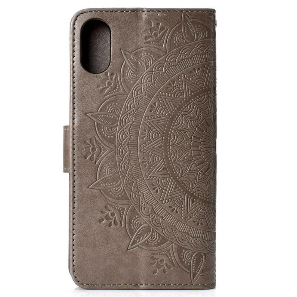 Folio-hoesje voor Xiaomi Redmi 9A Zon Mandala