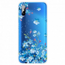 Hoesje voor Xiaomi Redmi 9A Boeket Blauwe Bloemen