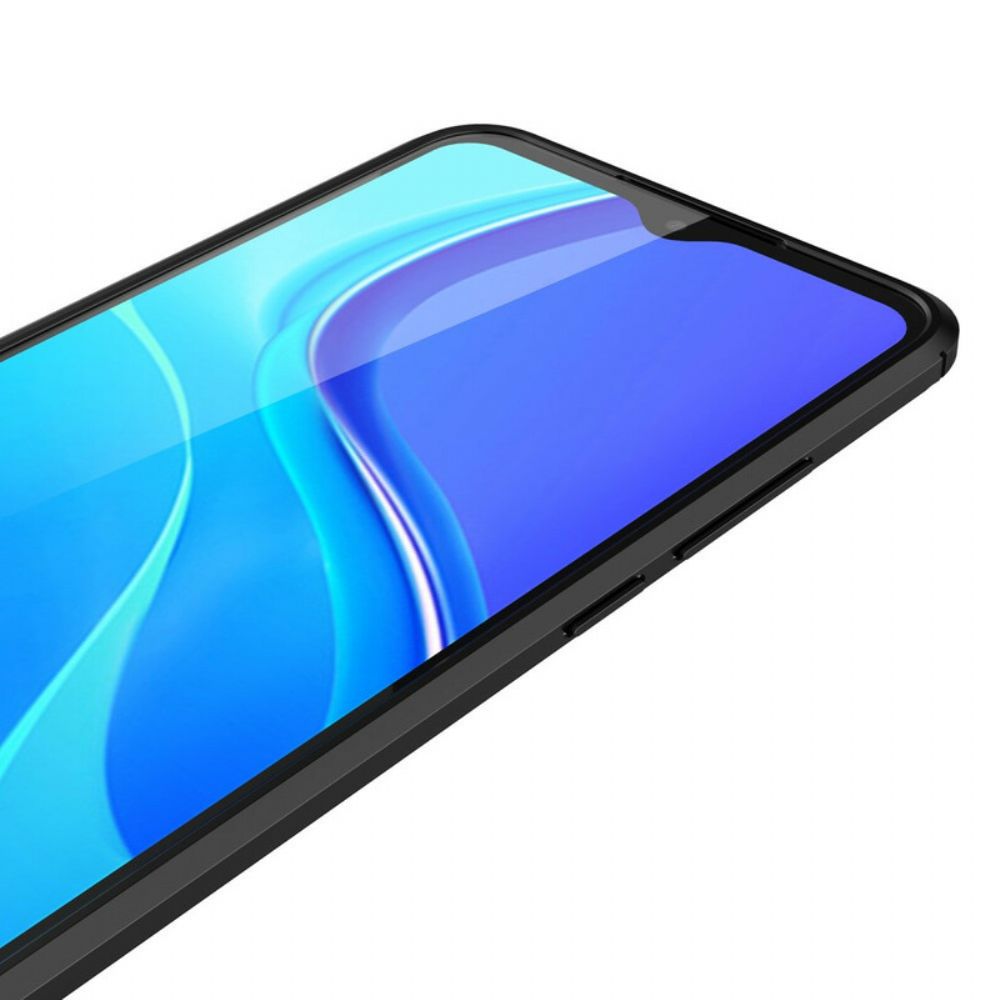 Hoesje voor Xiaomi Redmi 9A Dubbele Lijn Litchi Leder Effect