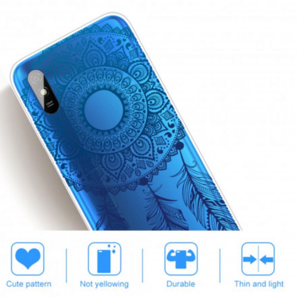 Hoesje voor Xiaomi Redmi 9A Enkelvoudige Bloemenmandala