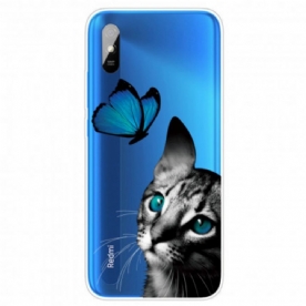 Hoesje voor Xiaomi Redmi 9A Kat En Vlinder