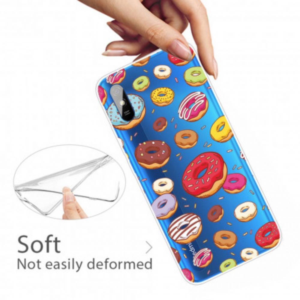 Hoesje voor Xiaomi Redmi 9A Liefde Donuts