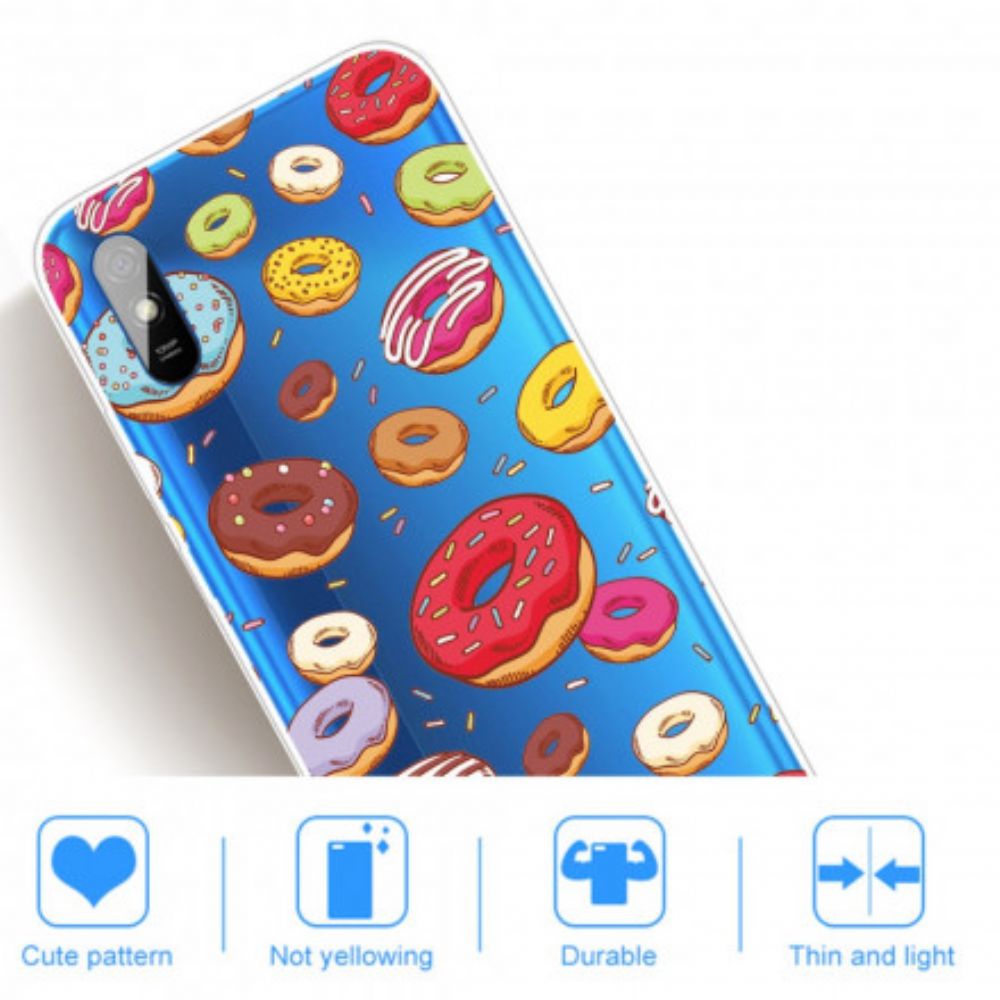 Hoesje voor Xiaomi Redmi 9A Liefde Donuts