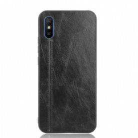 Hoesje voor Xiaomi Redmi 9A Naad Leereffect