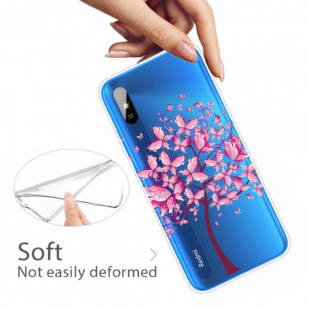 Hoesje voor Xiaomi Redmi 9A Roze Boom Top