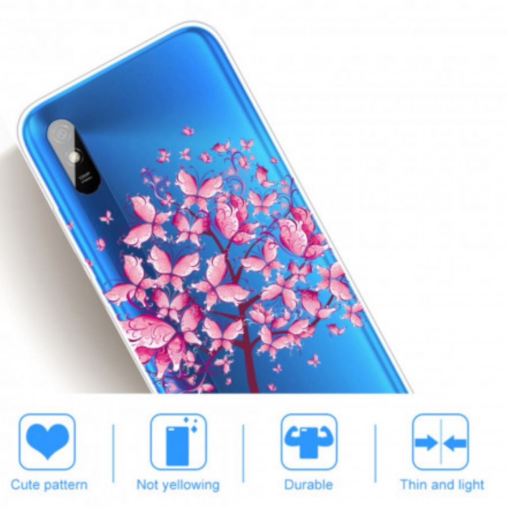 Hoesje voor Xiaomi Redmi 9A Roze Boom Top