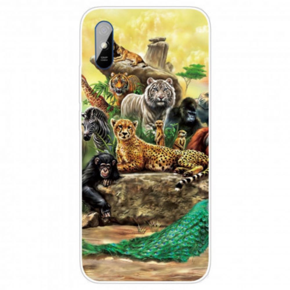 Hoesje voor Xiaomi Redmi 9A Safaridieren