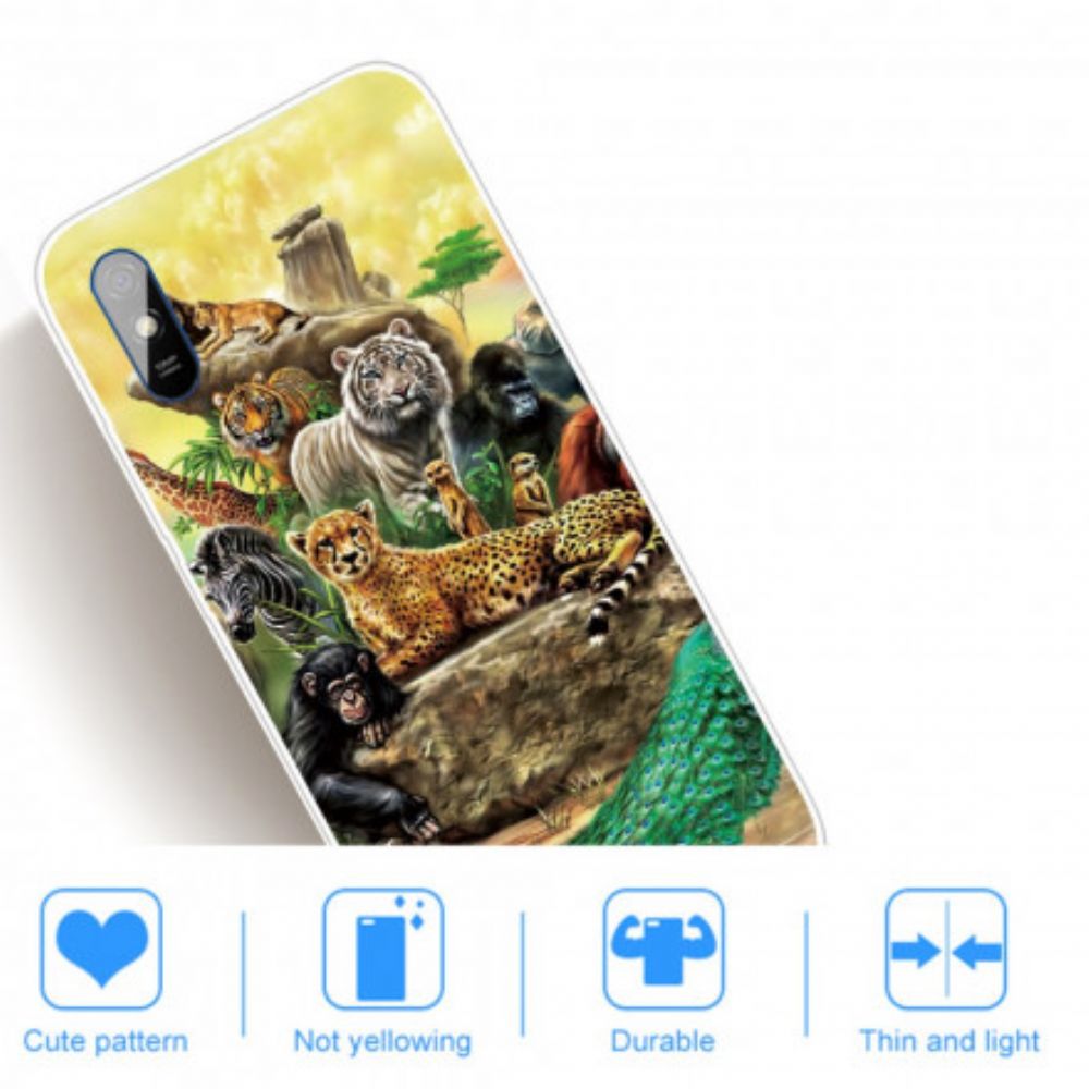 Hoesje voor Xiaomi Redmi 9A Safaridieren