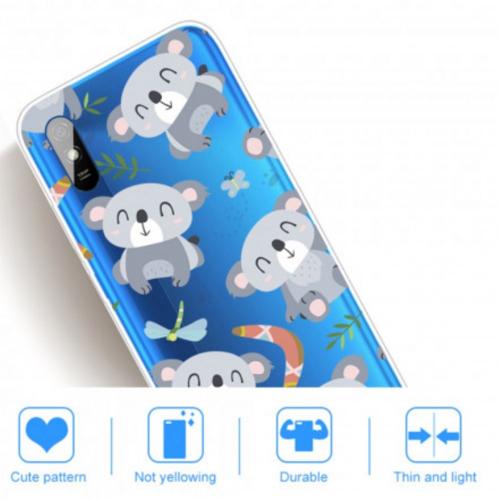 Hoesje voor Xiaomi Redmi 9A Schattige Koala's