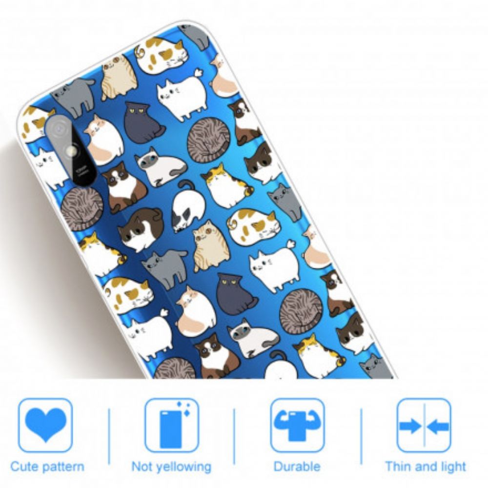 Hoesje voor Xiaomi Redmi 9A Top Katten