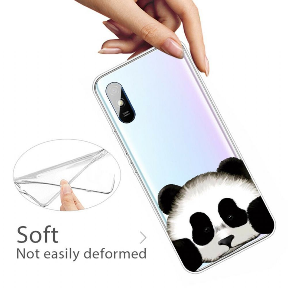 Hoesje voor Xiaomi Redmi 9A Transparante Panda