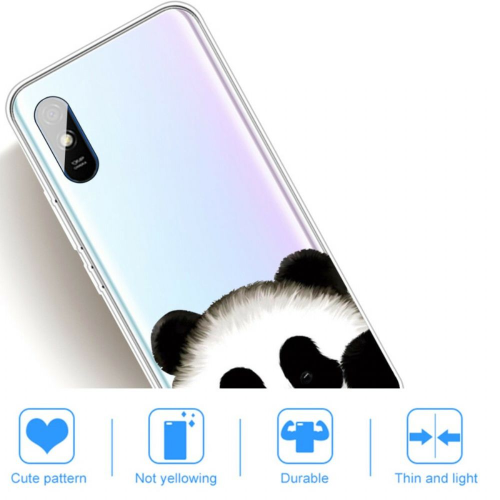 Hoesje voor Xiaomi Redmi 9A Transparante Panda