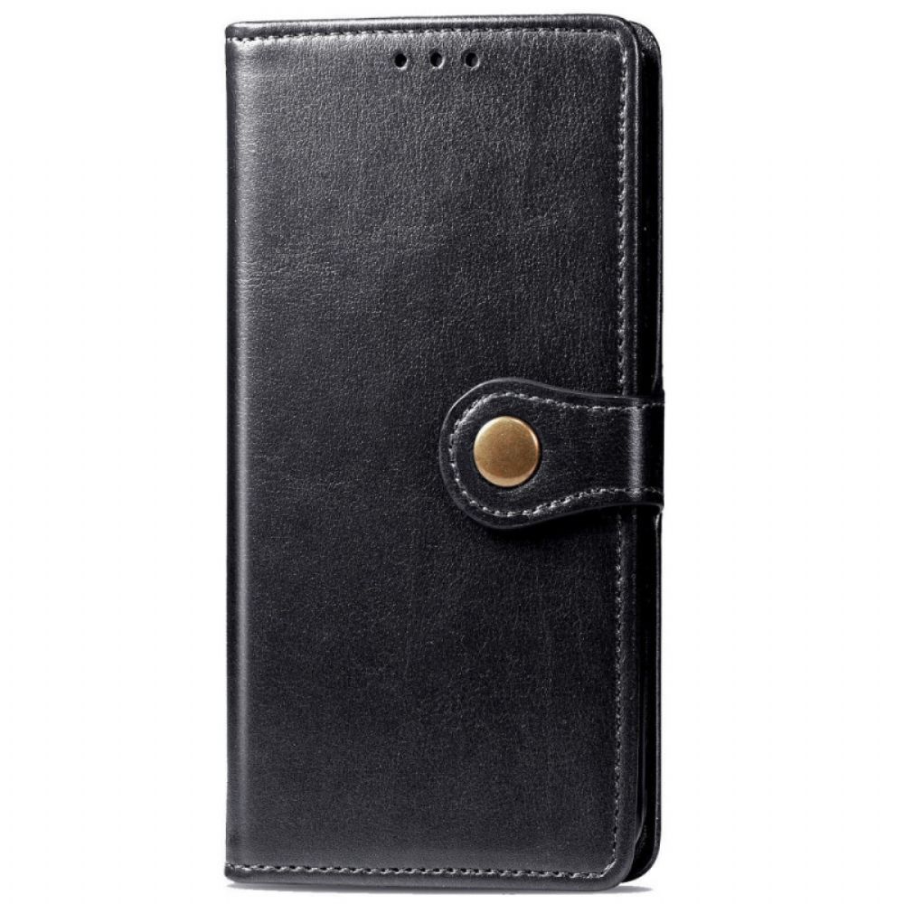 Leren Hoesje voor Xiaomi Redmi 9A Faux Leder En Vintage Sluiting