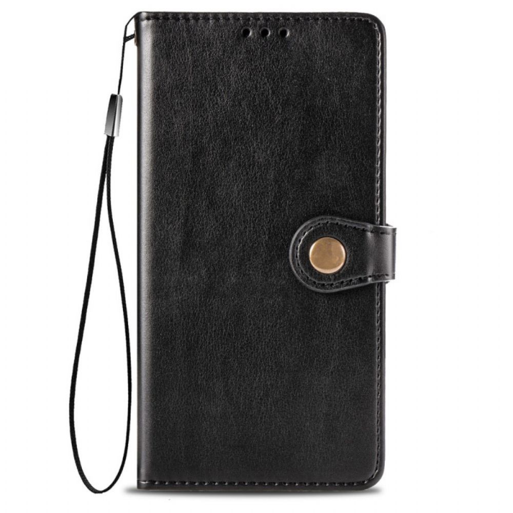 Leren Hoesje voor Xiaomi Redmi 9A Faux Leder En Vintage Sluiting