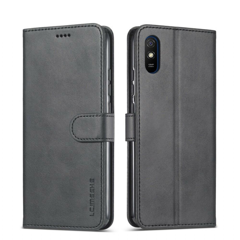 Leren Hoesje voor Xiaomi Redmi 9A Lc.imeeke Leereffect