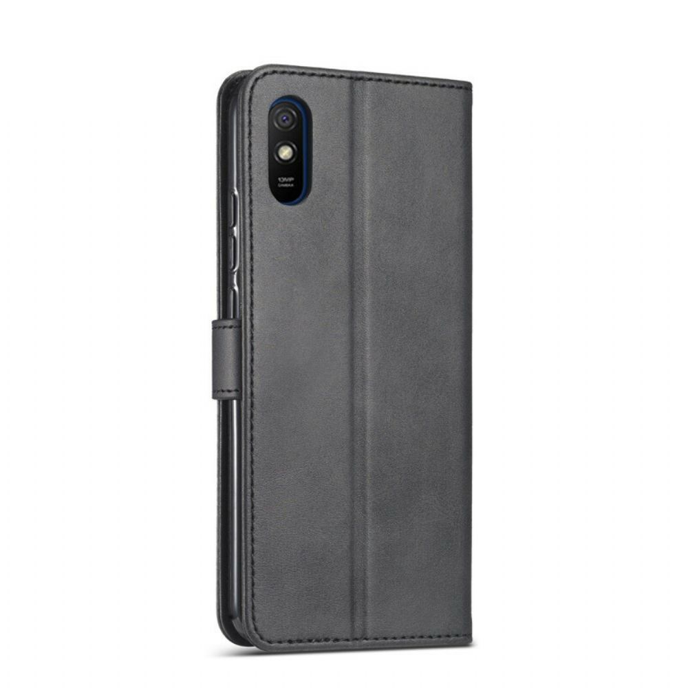 Leren Hoesje voor Xiaomi Redmi 9A Lc.imeeke Leereffect