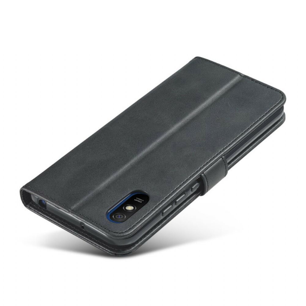 Leren Hoesje voor Xiaomi Redmi 9A Lc.imeeke Leereffect