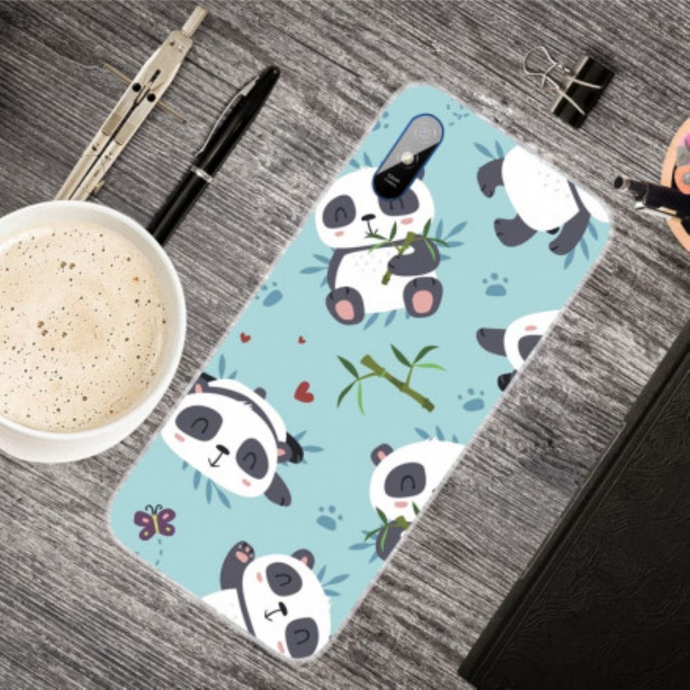 Telefoonhoesje voor Xiaomi Redmi 9A Stapel Panda's