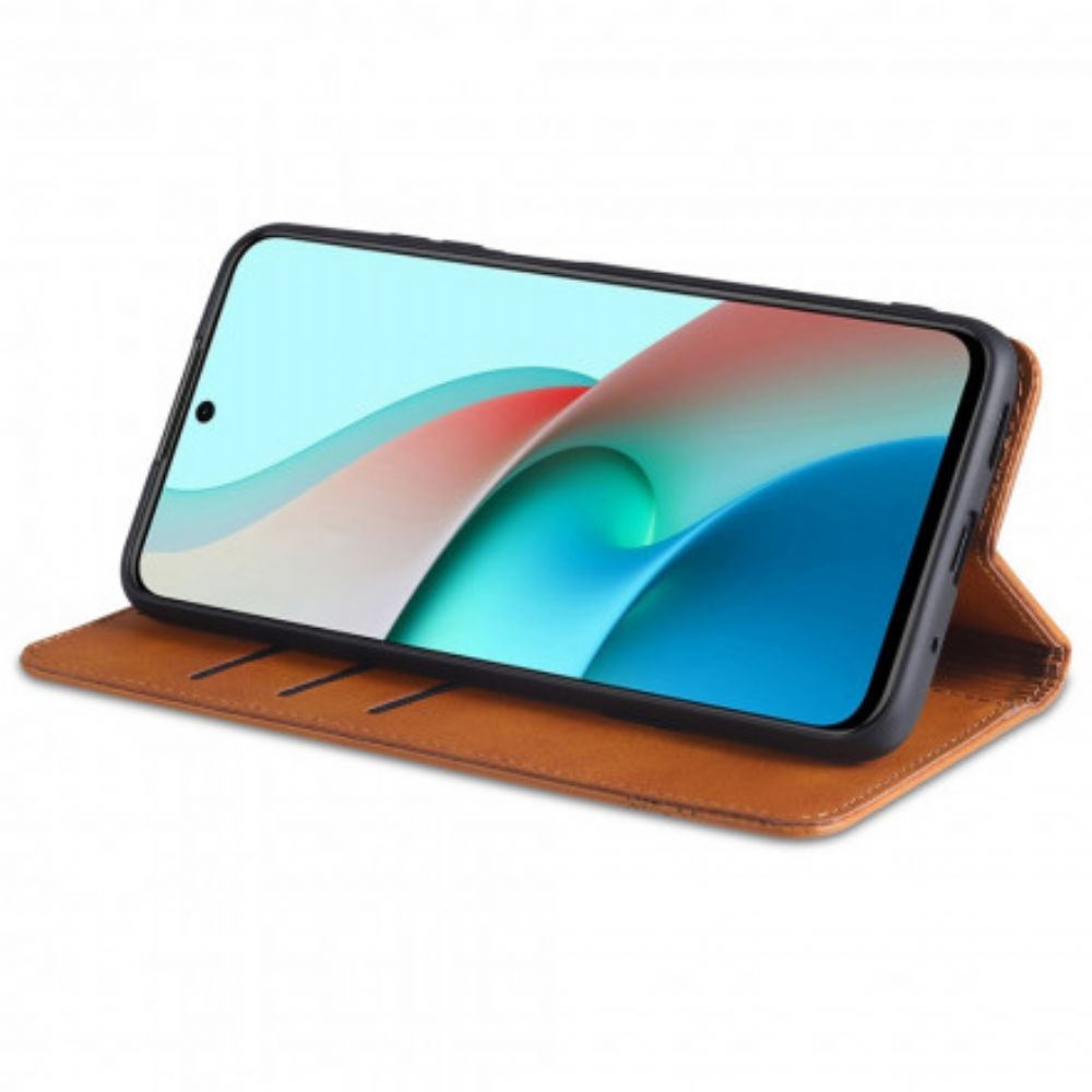 Bescherming Hoesje voor Xiaomi Redmi Note 10 Pro Folio-hoesje Azns Lederen Stijl