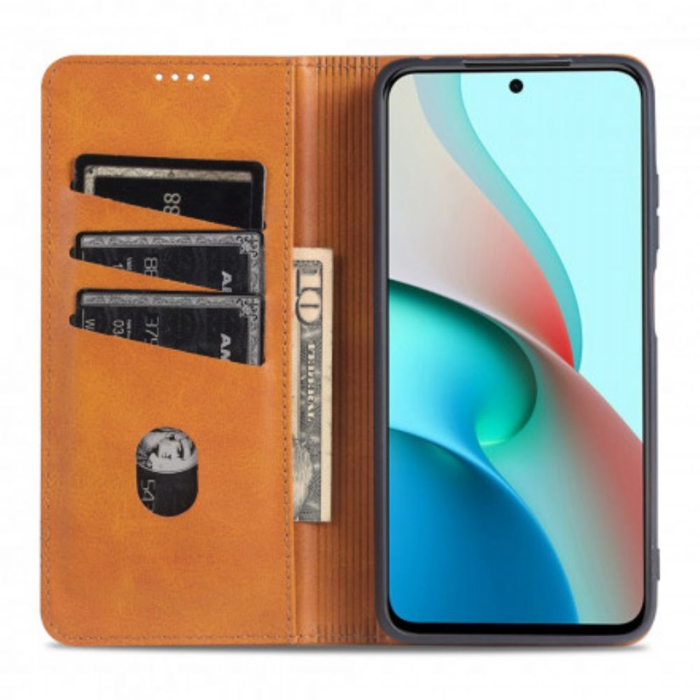 Bescherming Hoesje voor Xiaomi Redmi Note 10 Pro Folio-hoesje Azns Lederen Stijl