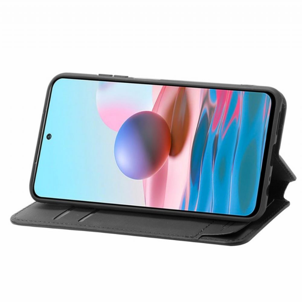 Bescherming Hoesje voor Xiaomi Redmi Note 10 Pro Folio-hoesje Caseneo Rfid-ontwerp