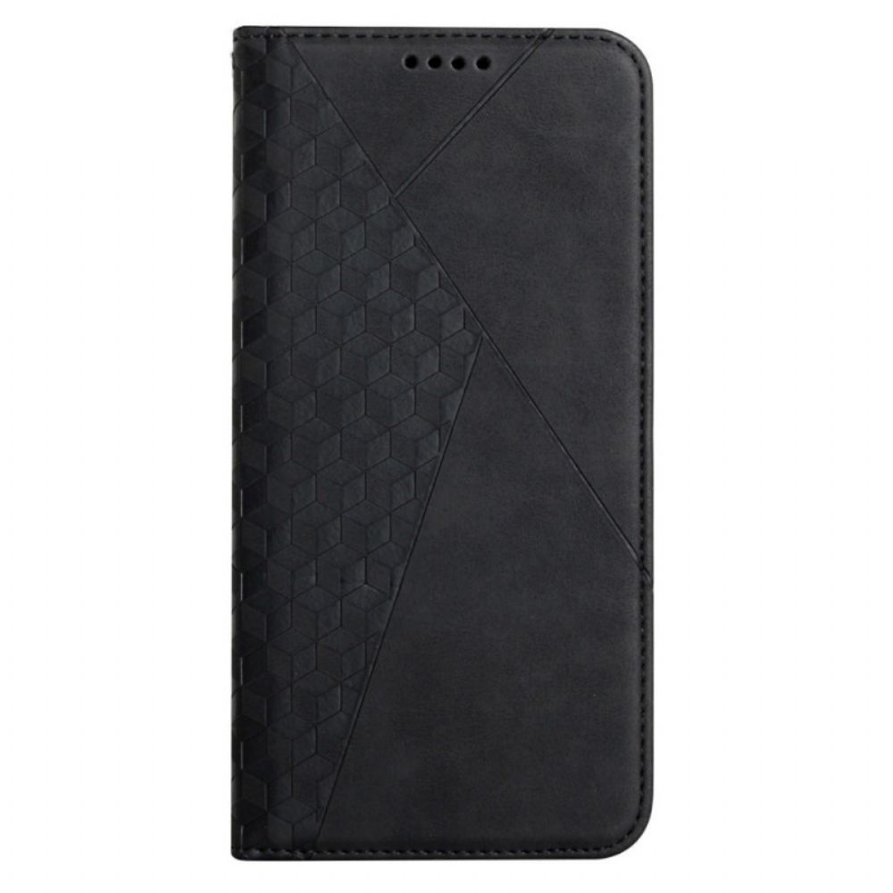 Bescherming Hoesje voor Xiaomi Redmi Note 10 Pro Folio-hoesje Geo Leereffect