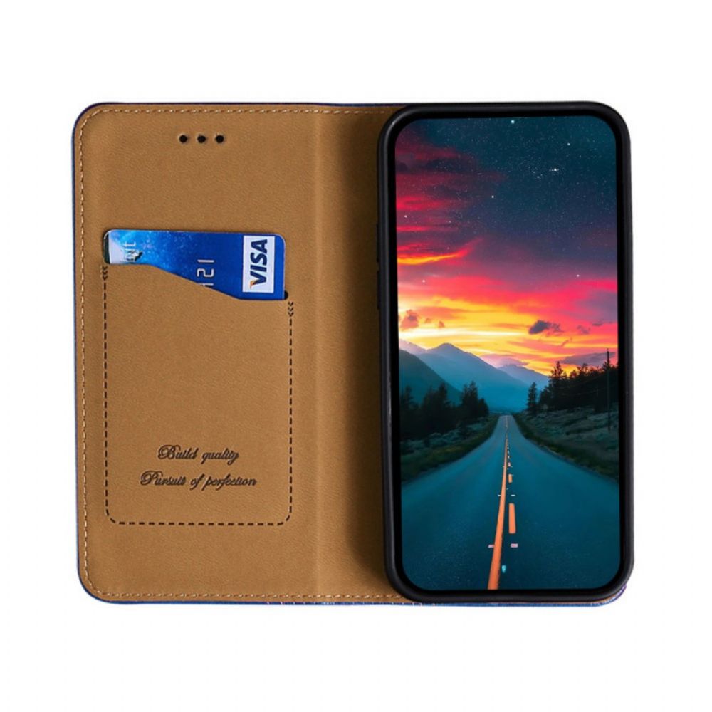 Bescherming Hoesje voor Xiaomi Redmi Note 10 Pro Folio-hoesje Litchi Lederen Stiksels Splitsen