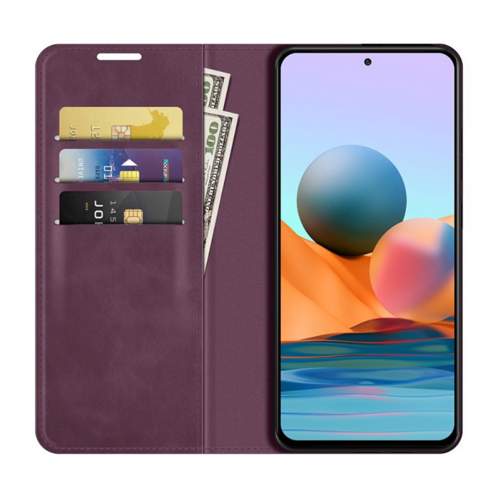 Bescherming Hoesje voor Xiaomi Redmi Note 10 Pro Folio-hoesje Skin-touch Nieuwe Kleuren