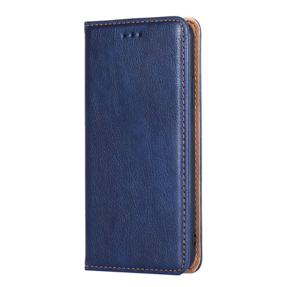 Bescherming Hoesje voor Xiaomi Redmi Note 10 Pro Folio-hoesje Vintage Lederen Stijl