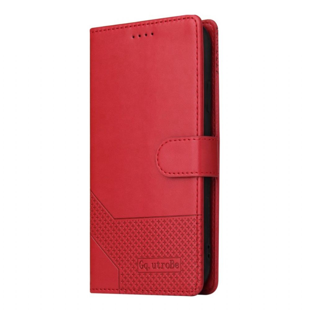 Flip Case voor Xiaomi Redmi Note 10 Pro Ledereffect Gq.utrobe