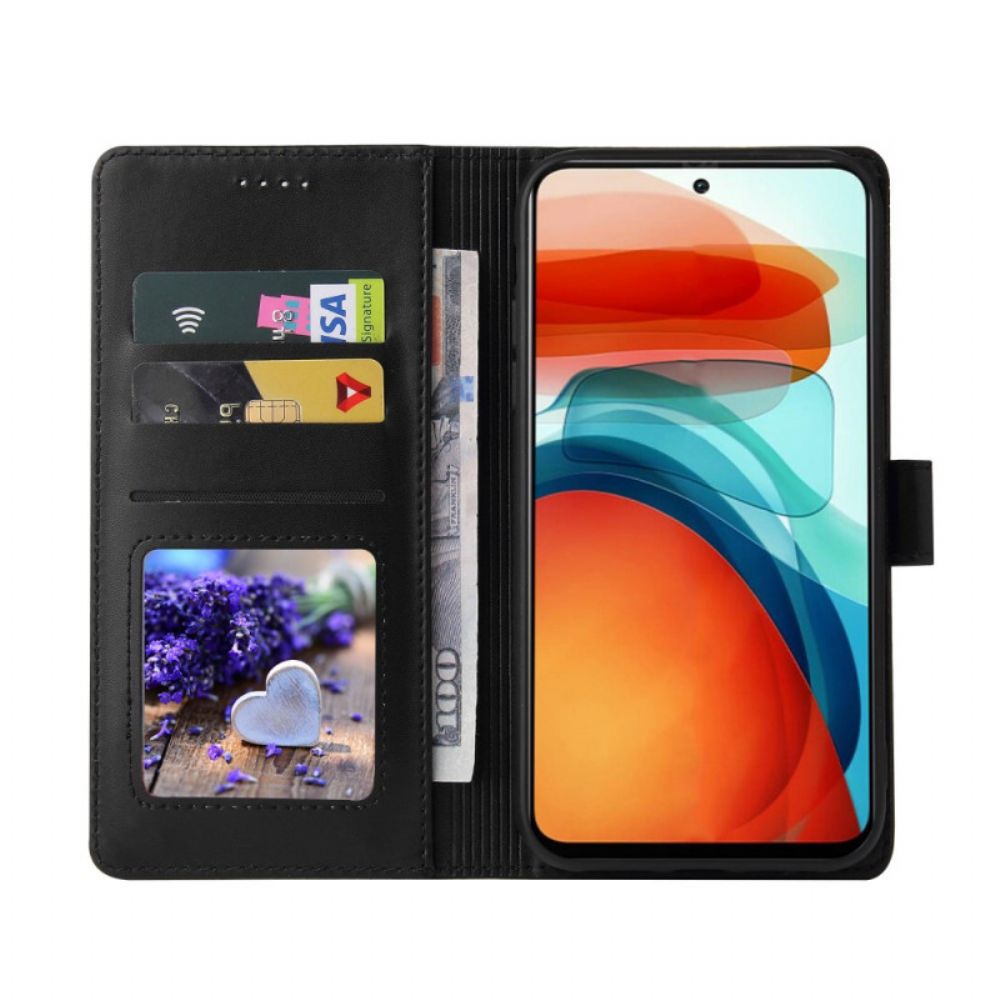 Flip Case voor Xiaomi Redmi Note 10 Pro Ledereffect Gq.utrobe