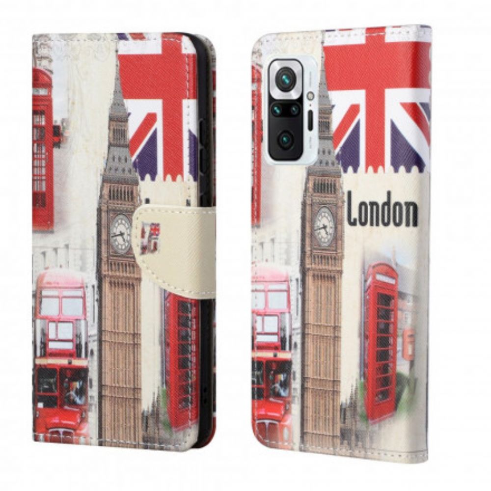 Flip Case voor Xiaomi Redmi Note 10 Pro Londen Leven