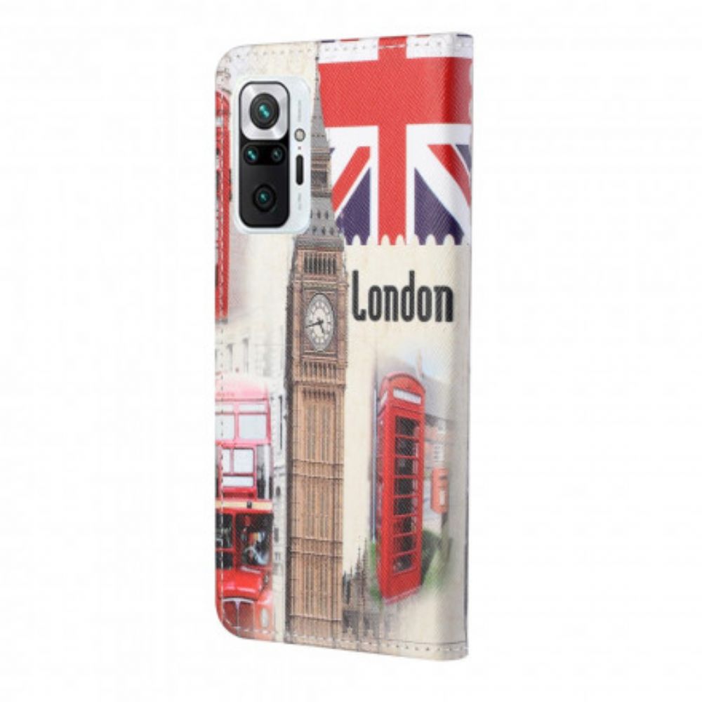 Flip Case voor Xiaomi Redmi Note 10 Pro Londen Leven