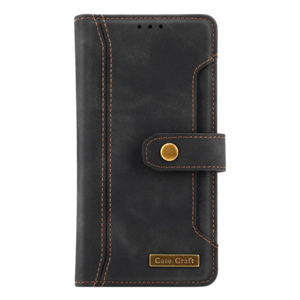 Flip Case voor Xiaomi Redmi Note 10 Pro Met Case Craft Band