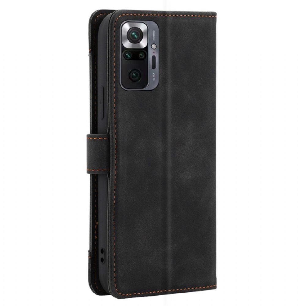 Flip Case voor Xiaomi Redmi Note 10 Pro Met Case Craft Band