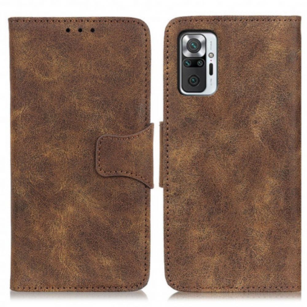 Folio-hoesje voor Xiaomi Redmi Note 10 Pro Flip Case Vintage Magnetische Klep