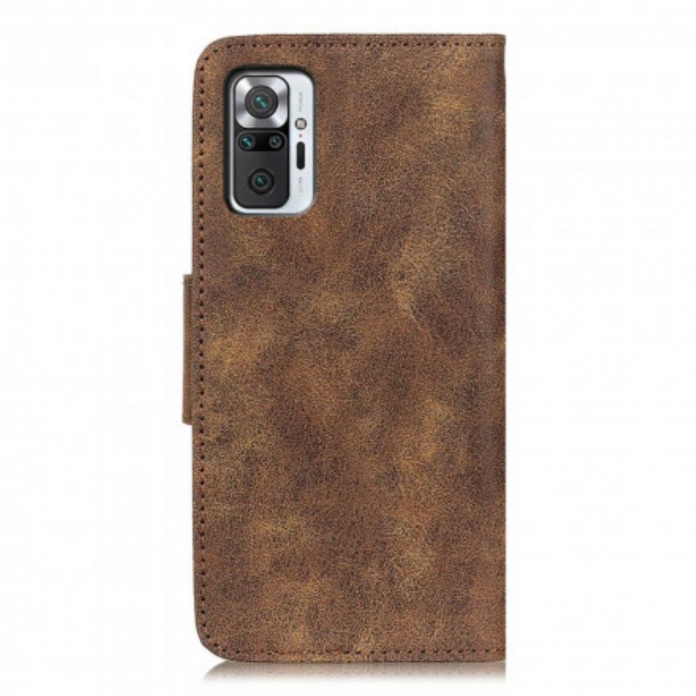 Folio-hoesje voor Xiaomi Redmi Note 10 Pro Flip Case Vintage Magnetische Klep