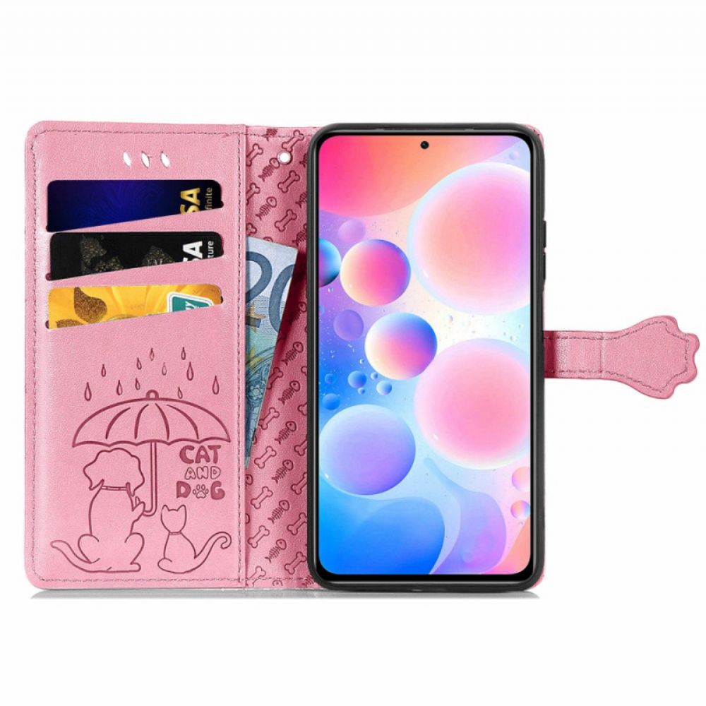 Folio-hoesje voor Xiaomi Redmi Note 10 Pro Geanimeerde Dieren