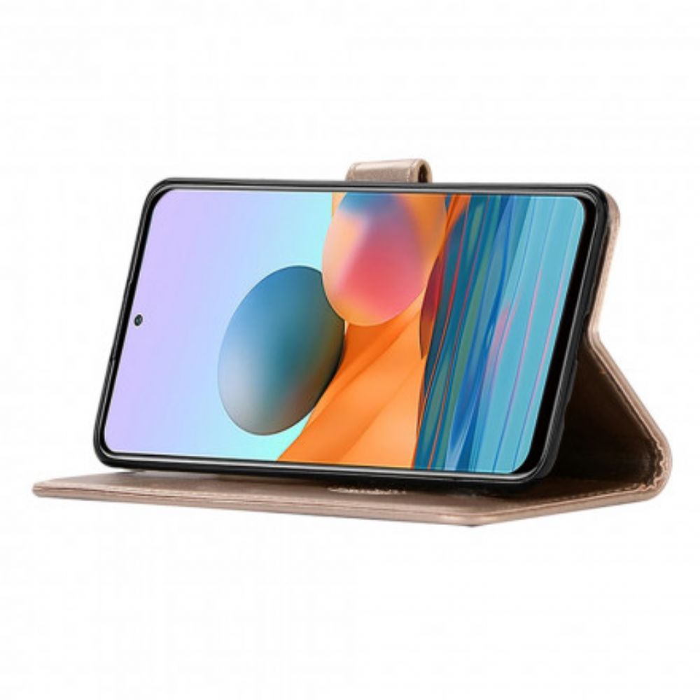 Folio-hoesje voor Xiaomi Redmi Note 10 Pro Lederen Effect Dromenvanger Uil