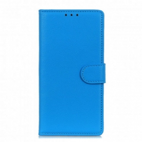 Folio-hoesje voor Xiaomi Redmi Note 10 Pro Premium Litchi Leder Effect