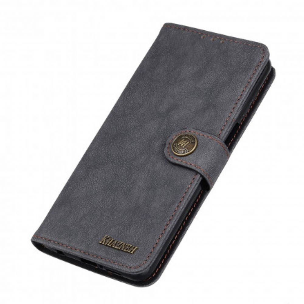 Folio-hoesje voor Xiaomi Redmi Note 10 Pro Retro Splitleer Khazneh