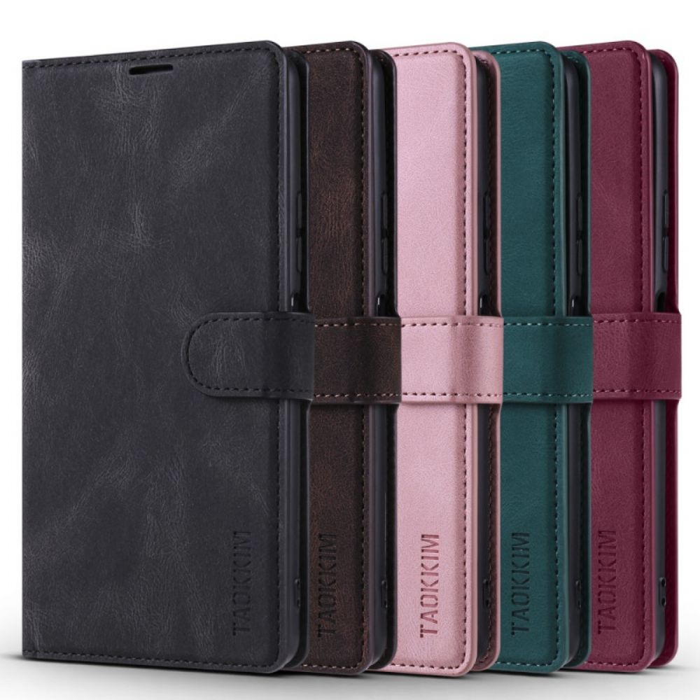 Folio-hoesje voor Xiaomi Redmi Note 10 Pro Taokkim Lederen Stijl