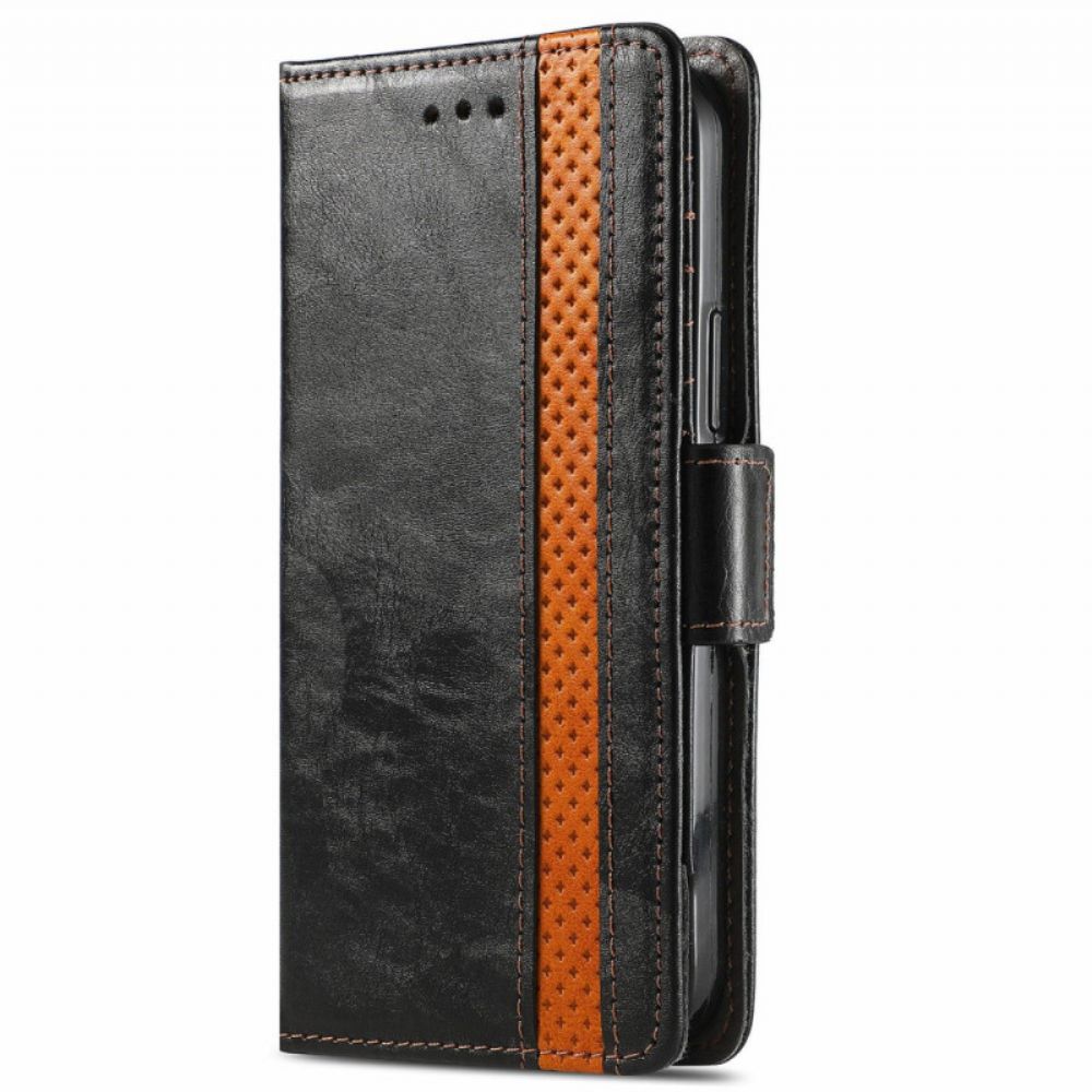 Folio-hoesje voor Xiaomi Redmi Note 10 Pro Tweekleurige Dubbele Sluiting